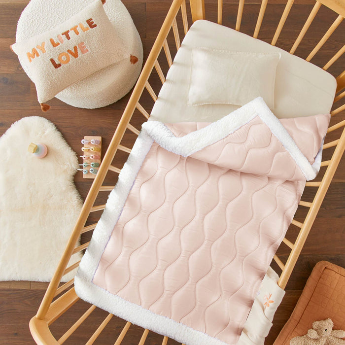 Wavy Quilted Baby Comforter