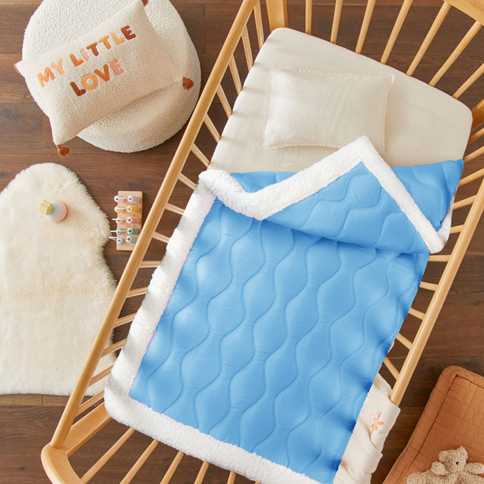 Wavy Quilted Baby Comforter