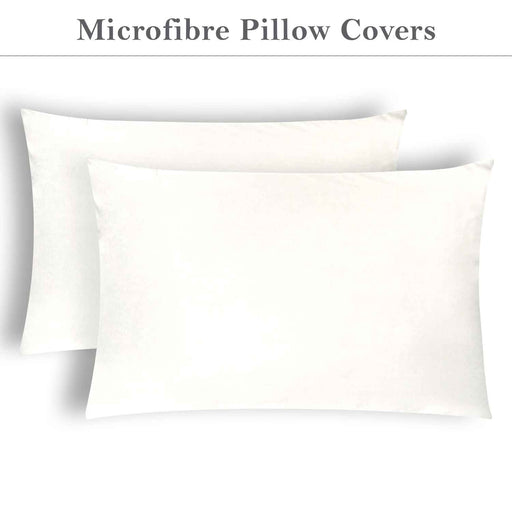 microfiber pillow cover white