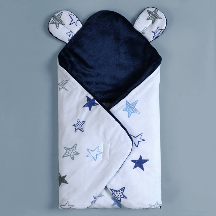 White Navy Stars Sleeping Carry Nest
