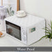 waterproof quilted microwave oven cover white