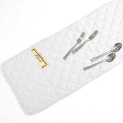 waterproof quilted microwave oven cover white