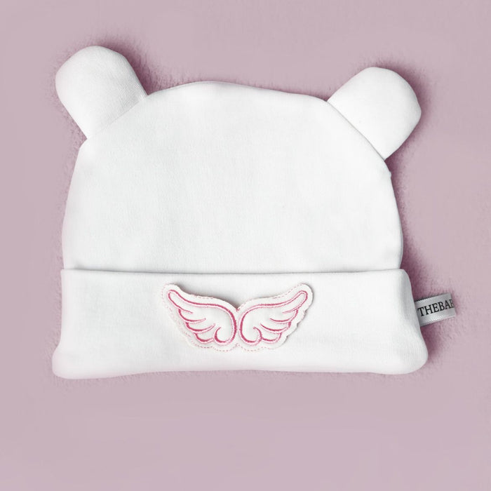 embroidered wings baby caps