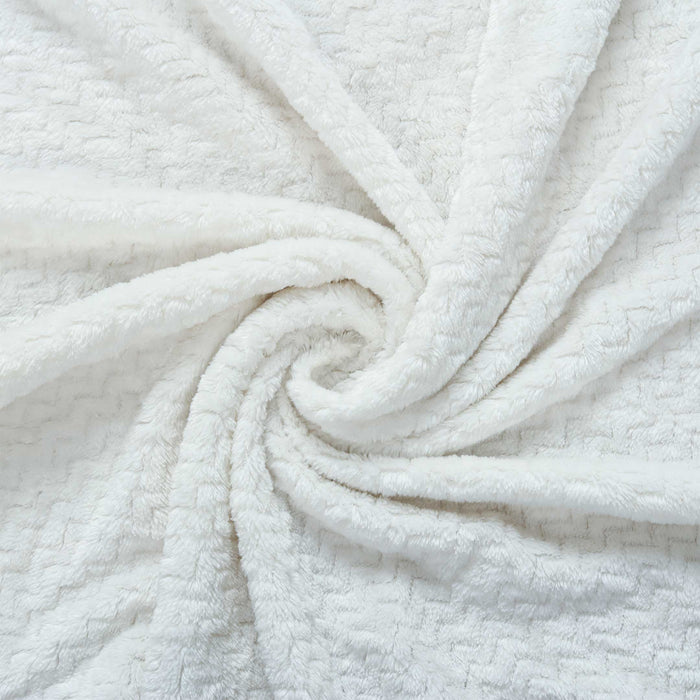 zigzag embossed fleece blankets