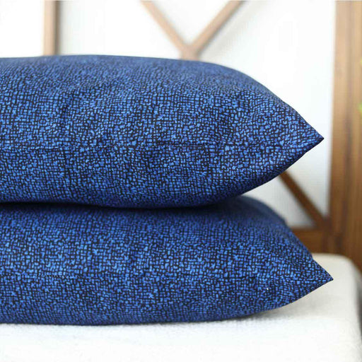 bed rock blue pillow covers