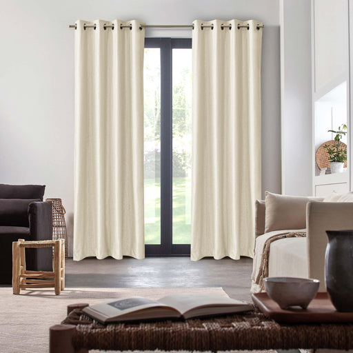 branched leaves embossed velvet curtains beige
