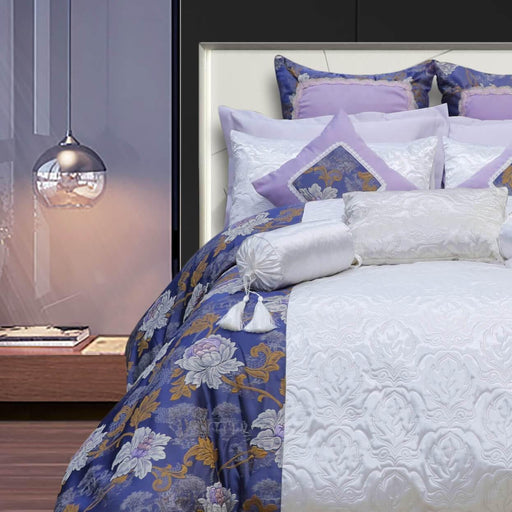 floral lilac 14 piece bridal set