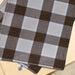 checkered brown style placemat