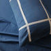 navy lace single bedsheet