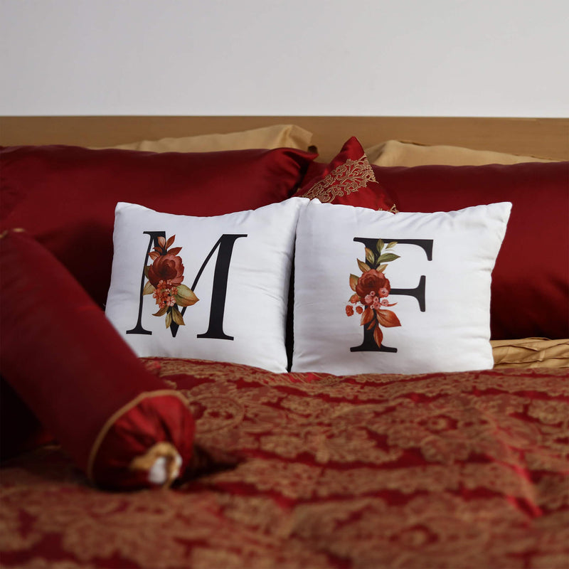 customized alphabet cushion cover