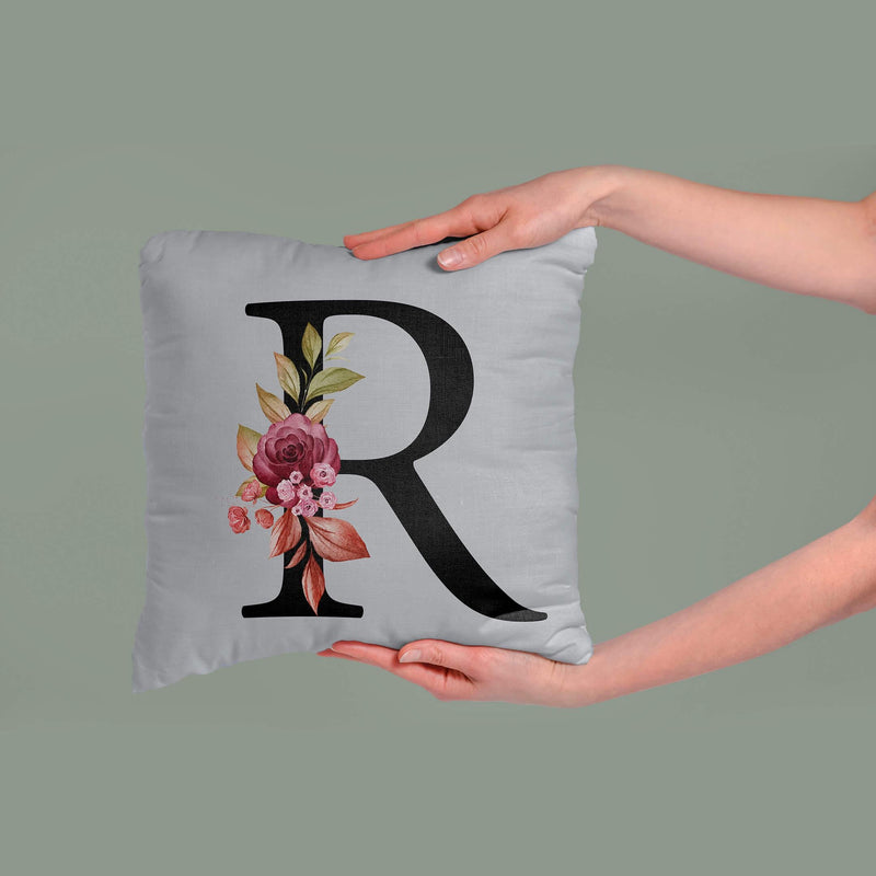 customized alphabet cushion cover