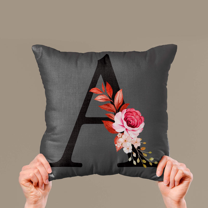 customized alphabet cushion cover