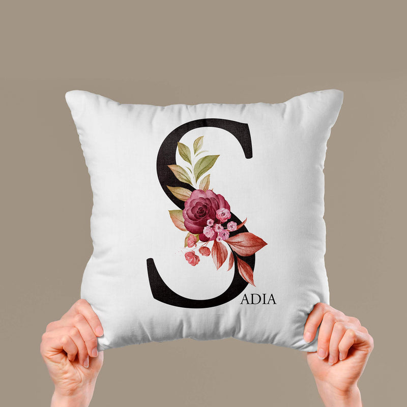 customized alphabet cushion cover