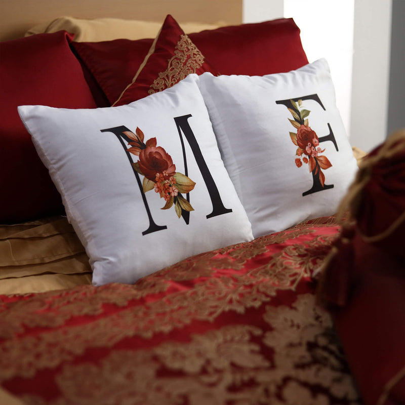 customized alphabet cushion cover