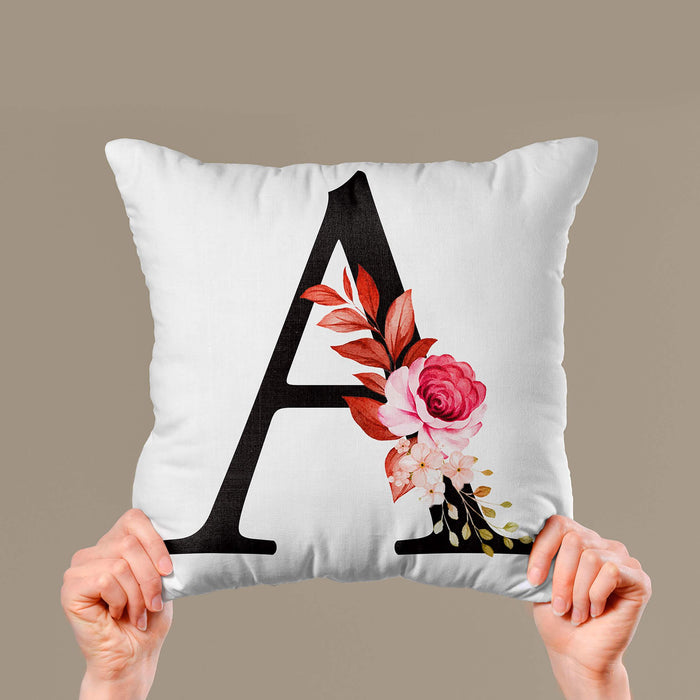 customized alphabet cushion cover