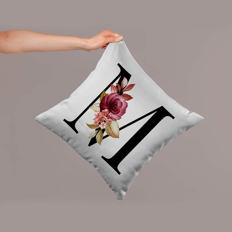 customized alphabet cushion cover