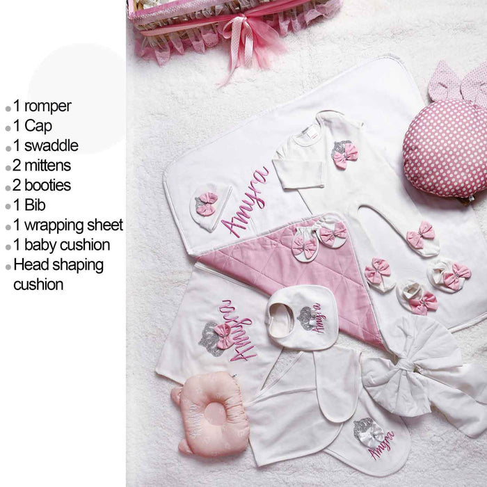 new born baby embroidery gift bundle