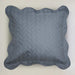 ultrasonic quilted cushion cover grey