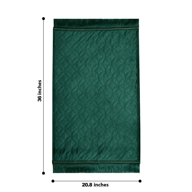 luxury velvet embossed kids prayer mat
