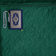 luxury velvet embossed kids prayer mat