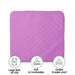 plain lilac baby diaper changing sheet