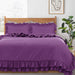 ruffled borders quilt cover set