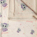 purple elephant printed baby fleece blanket