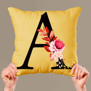 customized alphabet cushion cover