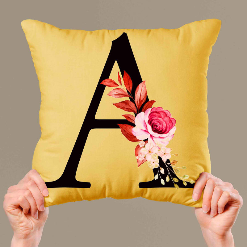 customized alphabet cushion cover