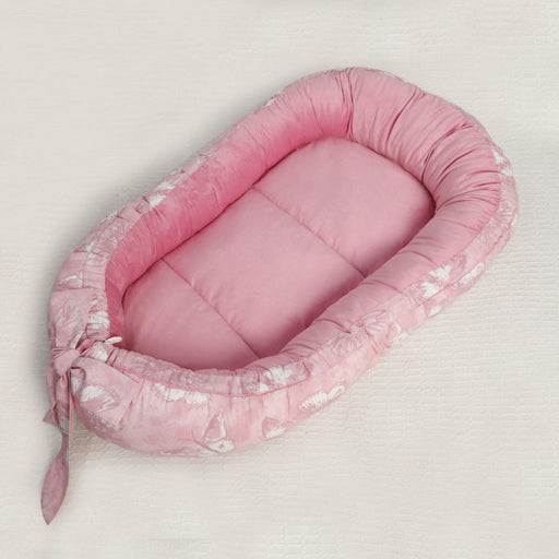 pink butterfly baby snuggle bed