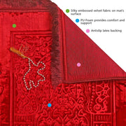 premium heatpress mehrab embossed prayer mat 1