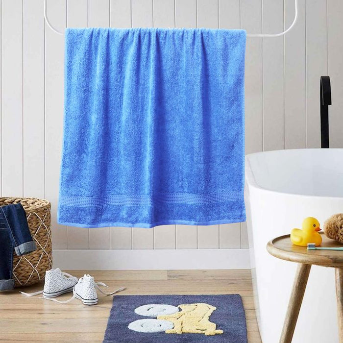 solid royal blue baby towels