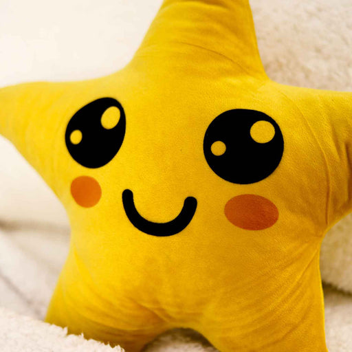 yellow stars baby cushion
