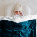 border plush fleece sherpa blanket