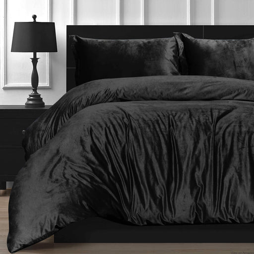 black velvet quilt cover