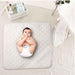 plain white baby diaper changing sheet
