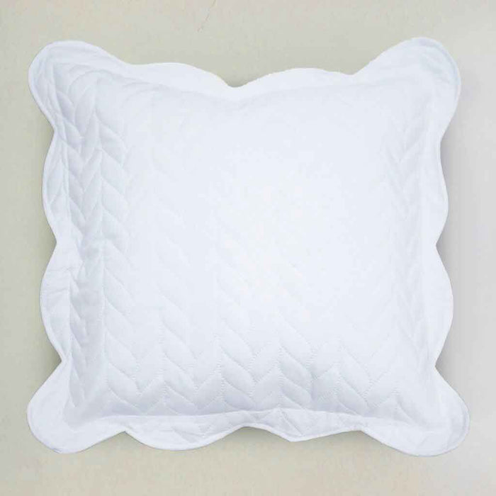 ultrasonic quilted cushion covers white
