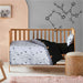 black galaxy baby cot set 2